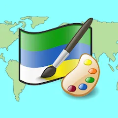 Взломанная Draw The Flag - Quiz & Maker  [МОД Mega Pack] - стабильная версия apk на Андроид