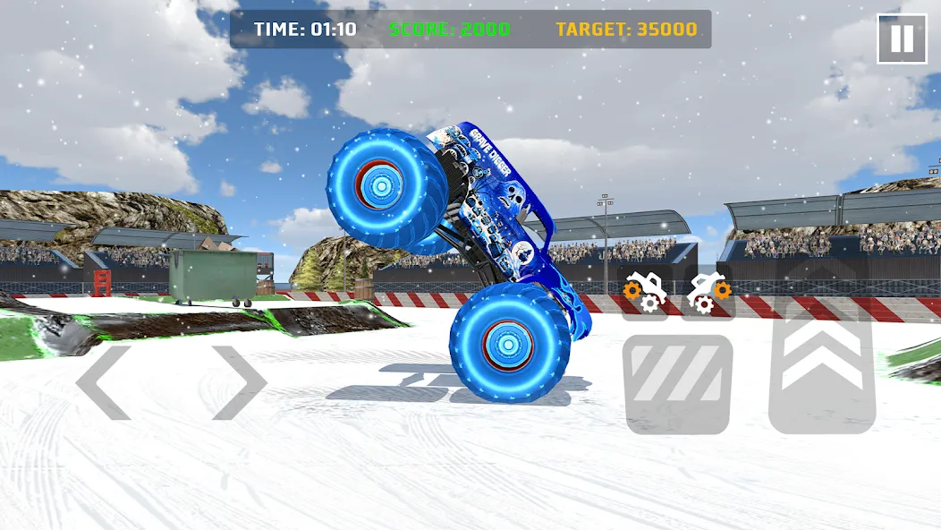 Car Games: Monster Truck Stunt (Монстртрак стант)  [МОД Много монет] Screenshot 2