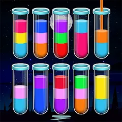 Взлом Water Sort Color Sorting games (Вотер Сорт Колор Сортинг гейм)  [МОД Бесконечные деньги] - стабильная версия apk на Андроид