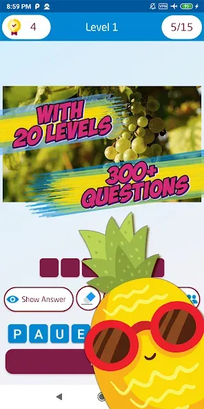 Guess the fruit name game  [МОД Unlimited Money] Screenshot 3