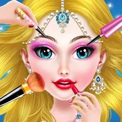 Взлом Doll Makeover - Fashion Queen (Игры по макияжу для девочек)  [МОД Бесконечные деньги] - последняя версия apk на Андроид