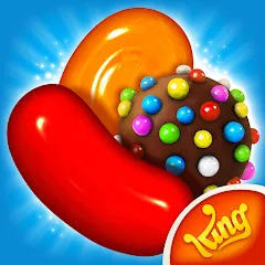 Взлом Candy Crush Saga (Кенди Краш Сага)  [МОД Много монет] - полная версия apk на Андроид