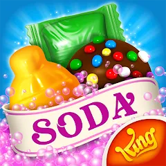 Скачать взлом Candy Crush Soda Saga (Кенди Краш Сода Сага)  [МОД Много денег] - стабильная версия apk на Андроид