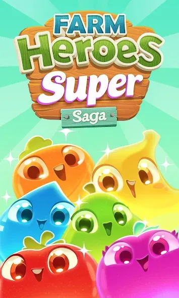 Farm Heroes Super Saga (Фарм Хероес Супер Сага)  [МОД Бесконечные деньги] Screenshot 5