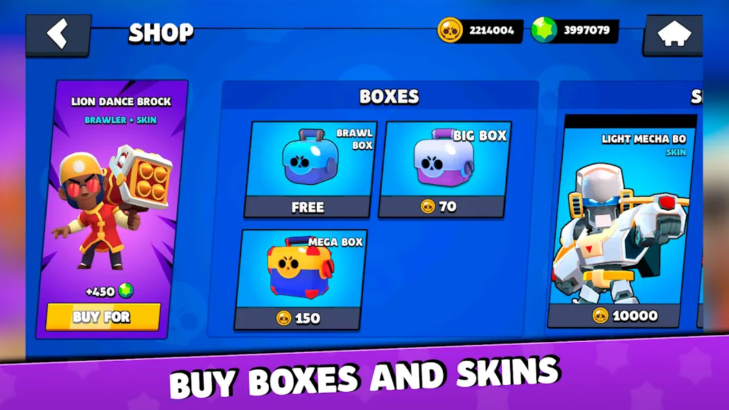 Box Simulator for Brawl Stars  [МОД Бесконечные монеты] Screenshot 2