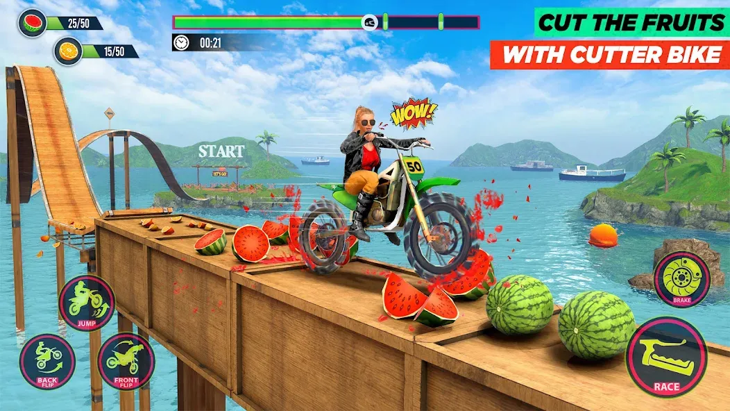 Bike Stunt Game: Tricks Master  [МОД Бесконечные монеты] Screenshot 2