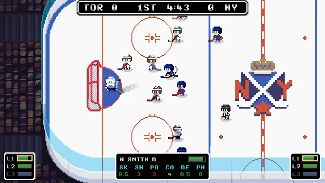 Ice League Hockey (Айс Лиг Хоккей)  [МОД Много денег] Screenshot 1