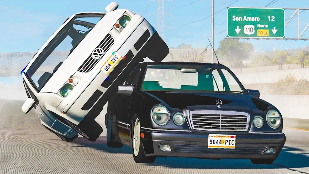 Realistic Car Crash Simulator (Реалистичный симулятор автокатастроф)  [МОД Бесконечные монеты] Screenshot 2