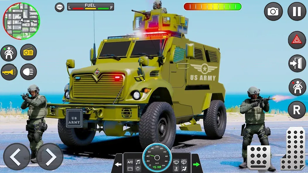 Army Vehicle Cargo Transport (Армейский транспорт грузовых автомобилей)  [МОД Меню] Screenshot 1