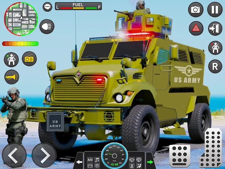 Army Vehicle Cargo Transport (Армейский транспорт грузовых автомобилей)  [МОД Меню] Screenshot 5