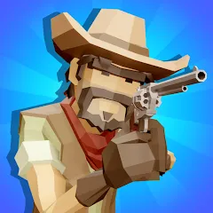 Взломанная Western Cowboy: Shooting Game (Вестерн Каубой)  [МОД Unlimited Money] - последняя версия apk на Андроид