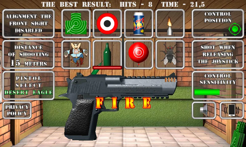 Pistol shooting. Desert Eagle (Пистолет стрельбы симулятор)  [МОД Бесконечные деньги] Screenshot 5