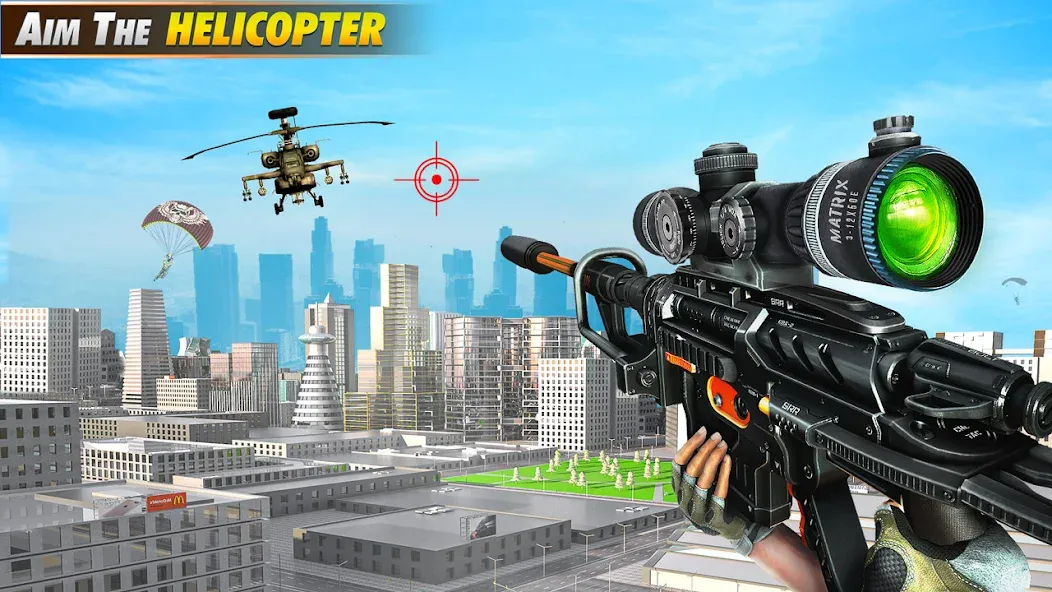 Sniper Shooter Mission Games  [МОД Много монет] Screenshot 1