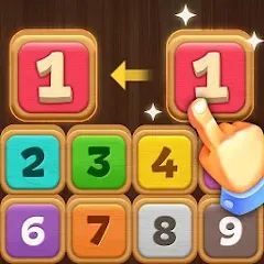 Взломанная Merge Wood: Block Puzzle (Мерж Вуд)  [МОД Много денег] - полная версия apk на Андроид