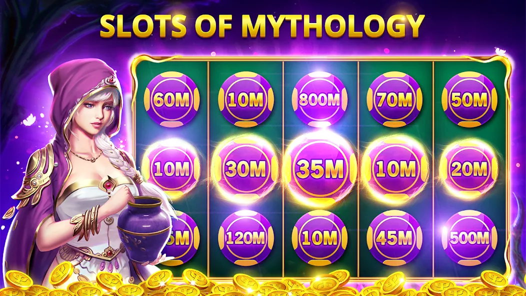 Slots Myth - Slot Machines  [МОД Бесконечные монеты] Screenshot 2