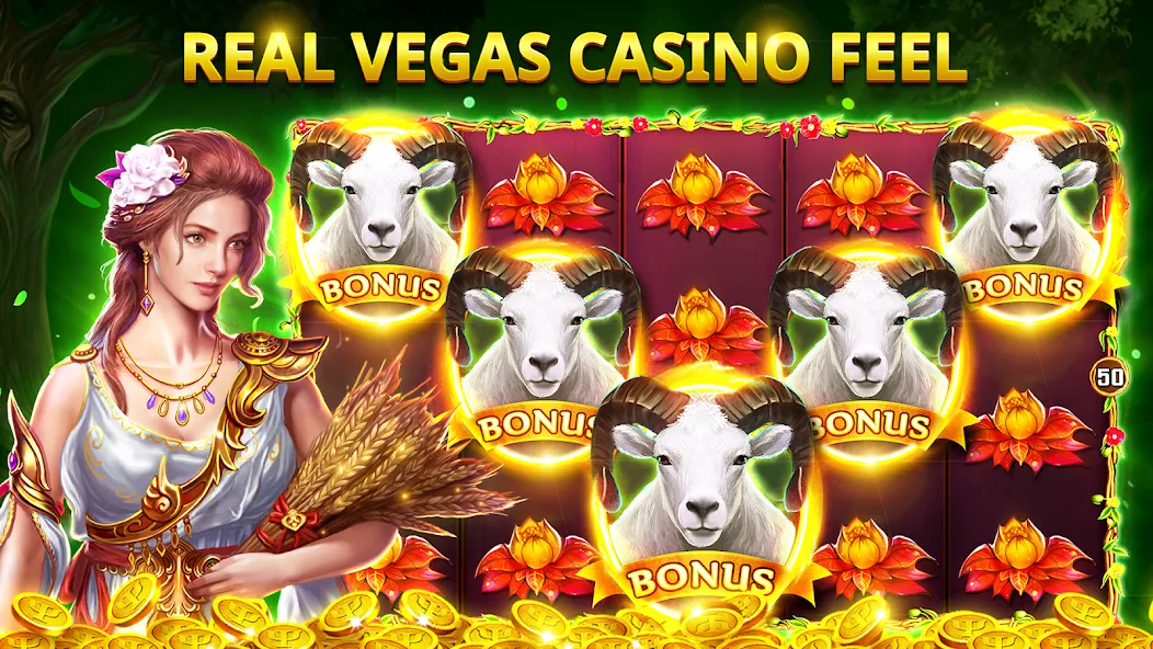 Slots Myth - Slot Machines  [МОД Бесконечные монеты] Screenshot 4