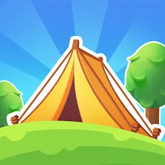 Взломанная Campsite Craze: Puzzle Merge (Кемпинговая Лихорадка)  [МОД Unlocked] - последняя версия apk на Андроид