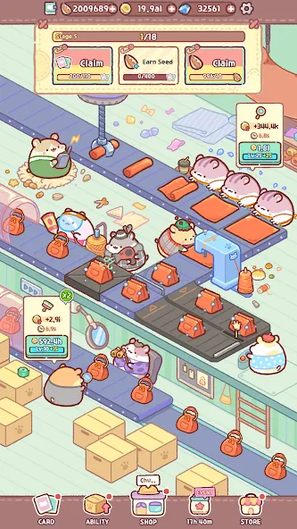 Hamster Bag Factory : Tycoon (Хэмстер сумка фабрика)  [МОД Menu] Screenshot 4