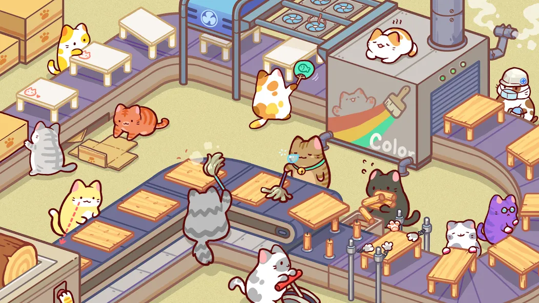 Kitty Cat Tycoon (Китти Кэт Тайкун)  [МОД Все открыто] Screenshot 4