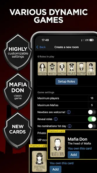 Mafia Online With Video Chat  [МОД Бесконечные монеты] Screenshot 4