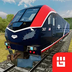 Скачать взломанную Train Simulator PRO USA (Трейн Симулятор ПРО США)  [МОД Много монет] - полная версия apk на Андроид