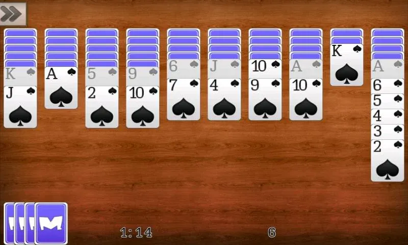 Spider Solitaire  [МОД Много денег] Screenshot 2