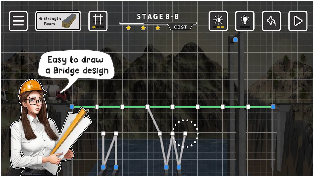 Bridgezz: Bridge Construction (Бриджзз)  [МОД Unlimited Money] Screenshot 3