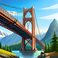 Взломанная Bridgezz: Bridge Construction (Бриджзз)  [МОД Unlimited Money] - полная версия apk на Андроид