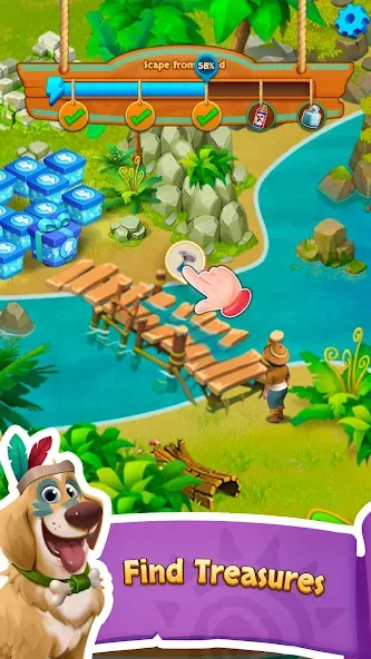 Island Adventure Jungle  Blast (Марбл Пазл)  [МОД Unlocked] Screenshot 3