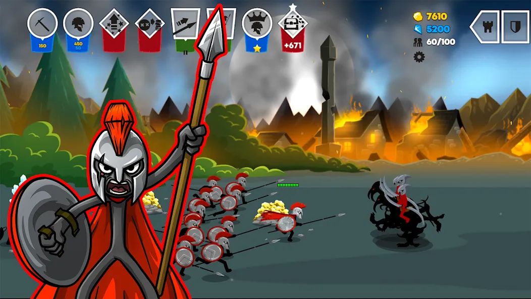 Stick War: Saga (Стик Вар 3)  [МОД Menu] Screenshot 3