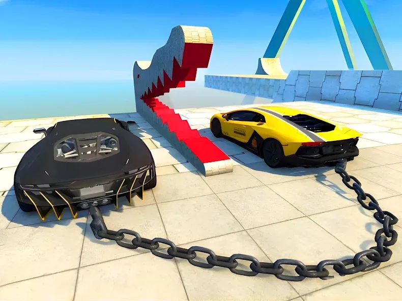 Stunt Car Crash (Стант Кар Краш)  [МОД Много монет] Screenshot 5