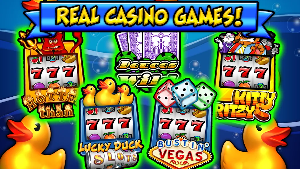 Lucky Duck Slots (Лаки Дак Слотс)  [МОД Бесконечные деньги] Screenshot 1