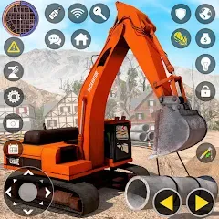 Скачать взломанную Construction Excavator Game 3D  [МОД Unlimited Money] - последняя версия apk на Андроид