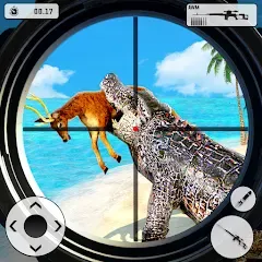 Взломанная Crocodile Hunting Animal Games (Крокодил Охота Игры с животными)  [МОД Много монет] - стабильная версия apk на Андроид