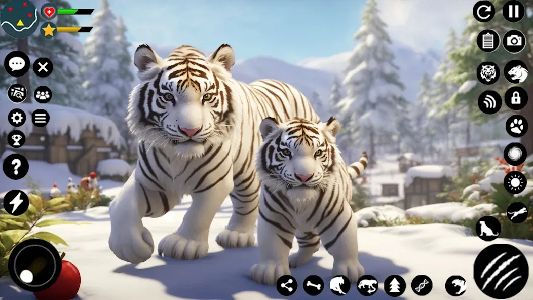 Arctic White Tiger Family Sim  [МОД Меню] Screenshot 5