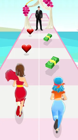 Girl Run 3D - Fun Running Game (девушка бежит)  [МОД Unlimited Money] Screenshot 2