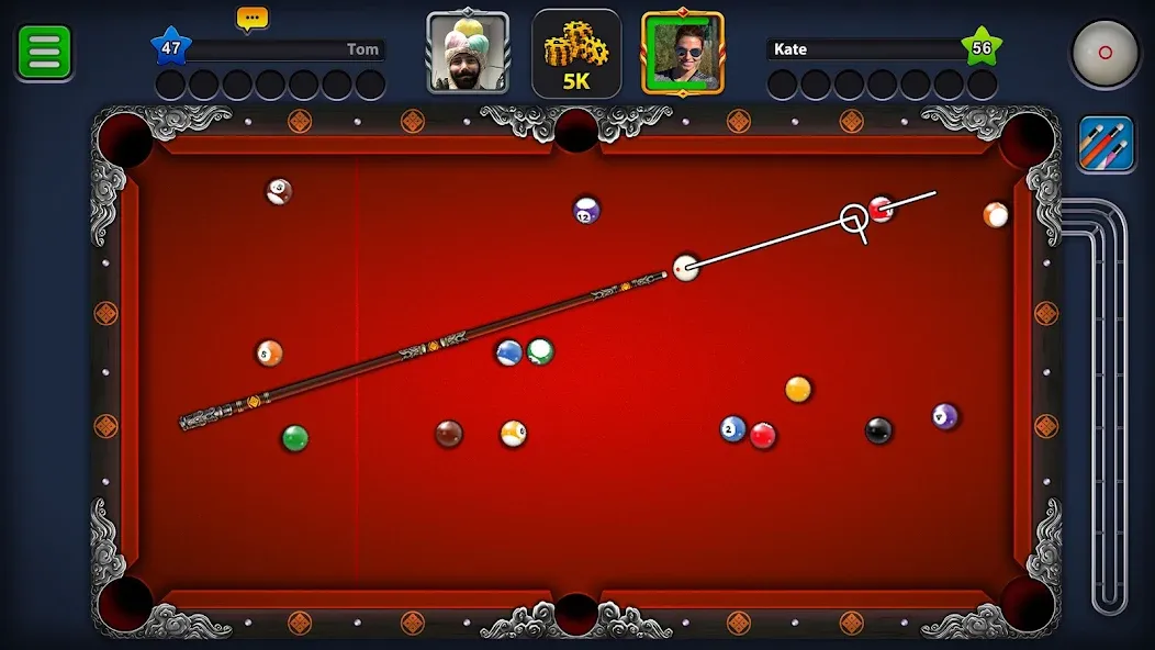 8 Ball Pool (Шаровый Бильярд)  [МОД Mega Pack] Screenshot 2