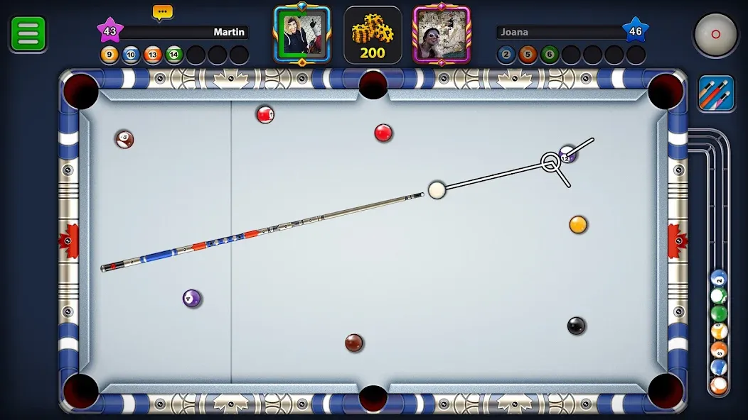 8 Ball Pool (Шаровый Бильярд)  [МОД Mega Pack] Screenshot 3