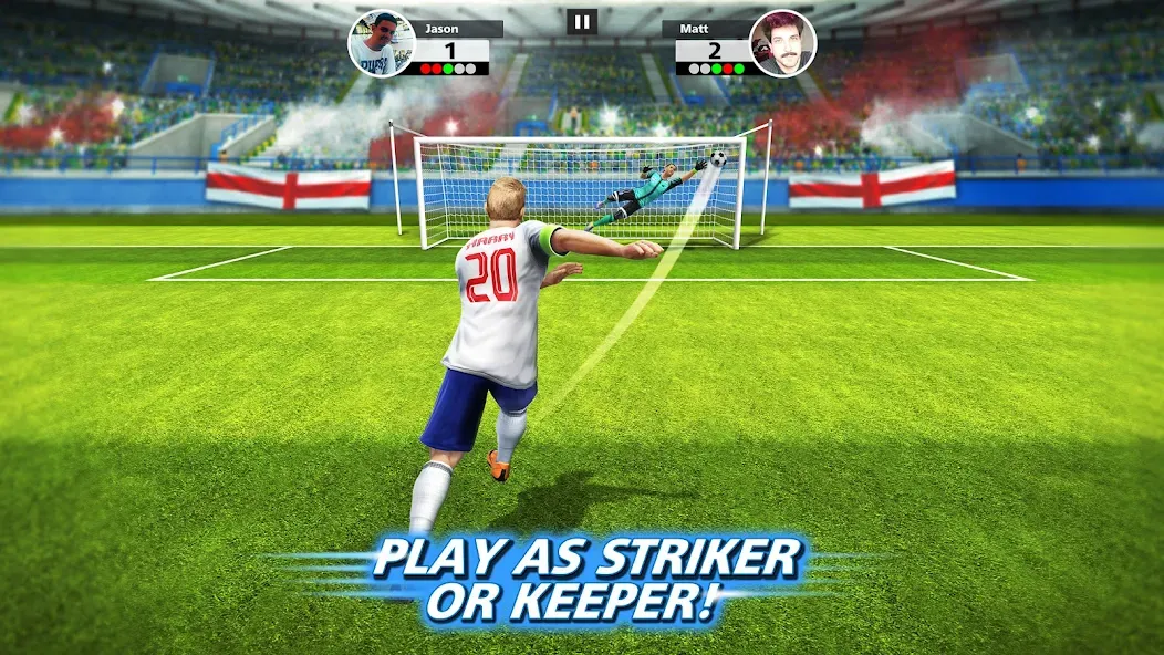 Football Strike: Online Soccer (Футбольный забастовка)  [МОД Много монет] Screenshot 1