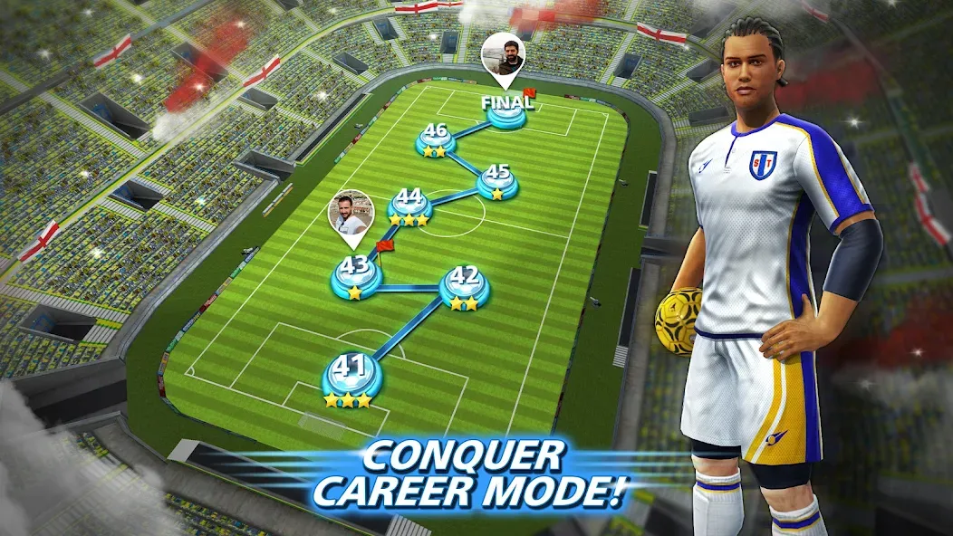 Football Strike: Online Soccer (Футбольный забастовка)  [МОД Много монет] Screenshot 5