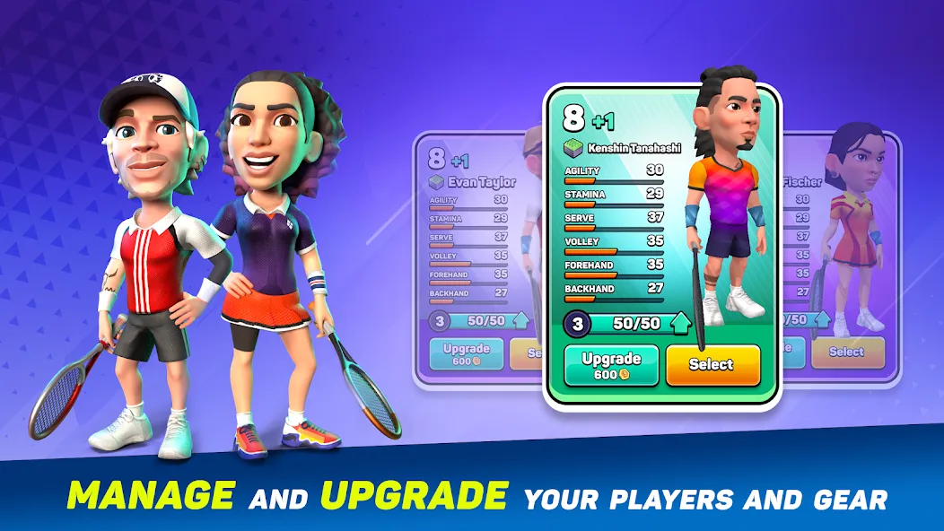 Mini Tennis: Perfect Smash (Мини Теннис)  [МОД Menu] Screenshot 3