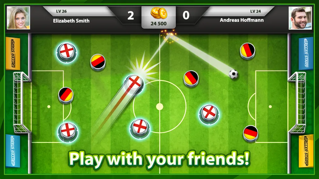 Soccer Stars: Football Games (ок Старс)  [МОД Unlocked] Screenshot 1