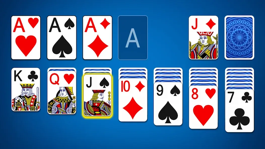 Solitaire Card Game (Солитер карточная игра)  [МОД Unlocked] Screenshot 1