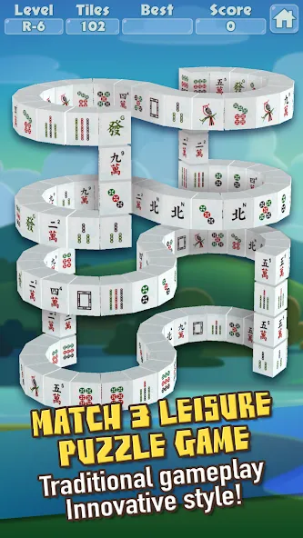 3D Mahjong Triple Tile Match (Маджонг Трипл Плит Матч)  [МОД Menu] Screenshot 1