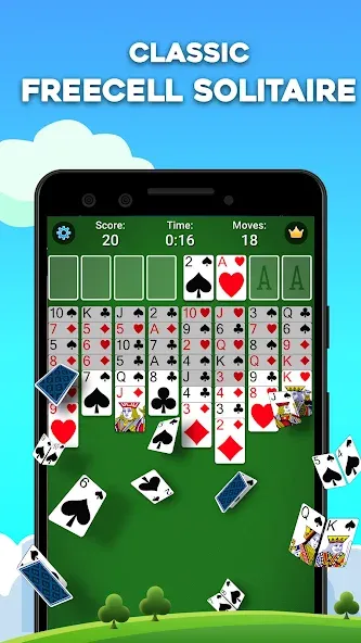 FreeCell Solitaire: Card Games (Фрицелл пасьянс)  [МОД Mega Pack] Screenshot 1