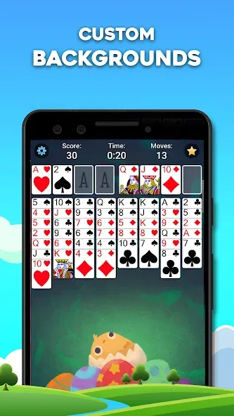 FreeCell Solitaire: Card Games (Фрицелл пасьянс)  [МОД Mega Pack] Screenshot 3