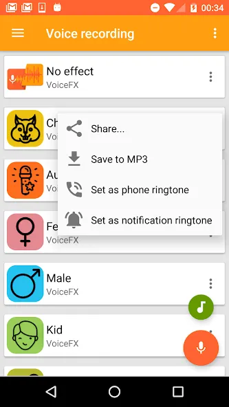 VoiceFX - Voice Changer with v  [МОД Menu] Screenshot 3