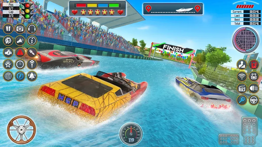 Speed Boat Racing: Boat games  [МОД Menu] Screenshot 4