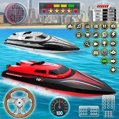 Взлом Speed Boat Racing: Boat games  [МОД Menu] - последняя версия apk на Андроид