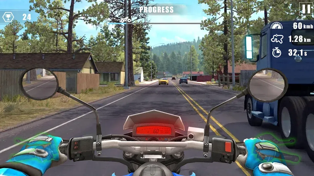 Moto Bike Race : Driving Car (Мото Байк Рейс)  [МОД Unlocked] Screenshot 1